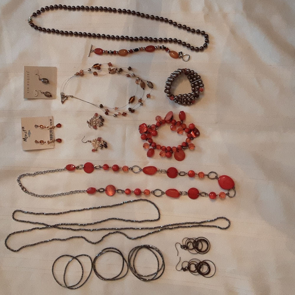Assorted costume jewelry